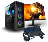 Pc Racing | Pc Gaming Pack Completo| Intel Core I3 12100f| 16 Gb Ddr4| 1 Tb Ssd| Amd Radeon Rx 7600 Xt| Monitor 27" Full Hd|teclado + Ratón +