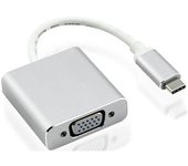 Nilox Usb Type-c - Vga M/f Adaptador Gráfico Usb Plata