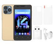 Teléfono Inteligente 3g De Pantalla Completa De 5 Pulgadas, Desbloqueado, Con Doble Tarjeta, Modo De Espera Dual, 4g, 32g, 100-240 V, Enchufe Dorado