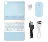 Para Tableta Ios Pro, Teclado Magnético Desmontable, Función De Suspensión Automática, Soporte Para Lápiz, Teclado Inalámbrico Con Funda Y Ratón,
