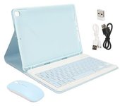 Funda Con Teclado Para Tableta Ios Air3 De 10,5 Pulgadas Y Tableta Ios Pro De 10,5 Pulgadas (2017), Funda Con Teclado Magnético Y Ratón, Color Azul. -
