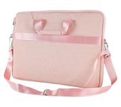 Bolsa Para Portátil De 15,6 Pulgadas, Gran Capacidad, Impermeable, Transpirable, De Tela Oxford, Portátil, Con Correa Para El Hombro, Color Rosa - -