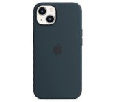 Funda De Silicona Para Iphone 13 Happy H - - Azul Abismo Con Magsafe