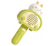 Educación Conejo De Dibujos Animados De Mano Karaoke Veanxin Micrófono Inalámbrico Juguete Instrumentos Musicales Para Niños - Verde
