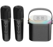 Kid Y1 Micrófono Karaoke Veanxin Máquina Bluetooth Altavoz 5.3 Sistema - Negro