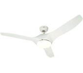 Ventilador De Techo, Sogo, Plastico Blanco, Potente, Silencioso, Lampara Led, Control Remoto, Temporizador