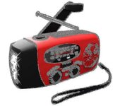 Radio Solar De Emergencia Con Am/fm/(), Linterna, Cargador Para Móviles: Smartphones Y Usb