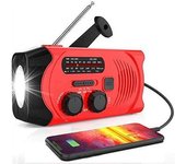 Radio Meteorológica De Emergencia, Linterna Led De Emergencia, Banco De Energía Móvil De 2000 Mah Y Sos