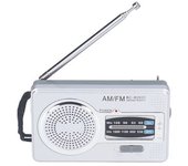 Radio Am/fm Con Funcionamiento A Pilas, Material Plástico Resistente Al Agua, Receptor De Radio Portátil Para Entretenimiento Al Aire Libre