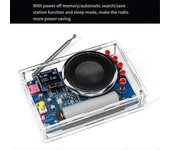 -077 Radio Fm Kit De Bricolaje Pantalla Oled Batería Recargable Práctica De Soldadura Montaje Producto Electrónico
