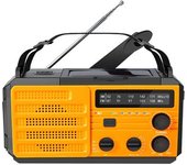 Radio De Emergencia Voyager V3 - Alerta Meteorológica Am/fm Noaa Radio Solv Alimentada De 4 Vías (amarillo)