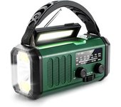 Radio Meteorológica De Manivela De Emergencia Con Radio Meteorológica Am Fm Noaa, Carga Tipo C, Carga Solar, Sos, Linterna Led De 3 Modos