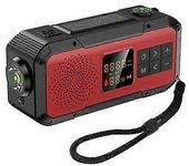 Radio De Emergencia Para Acampar Al Aire Libre, Dinamo De Manivela Con Carga Solar Bt5.0/fm/am/noaa, Cargador De Teléfono De 2000mah, Linterna Sos