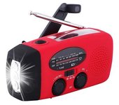 Radio Solar De La Manivela Del Tiempo Am Fm Noaa/wb De La Emergencia, Linterna Led Del Banco Del Poder 2000mah