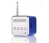 Altavoz De Radio Digital Td V26 Portátil, Minireceptor De Radio Fm Con Altavoz Estéreo Lcd, Soporte Para Tarjeta De Micromemoria