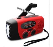 Radio De Manivela Solar Manivela Portátil Radio De Emergencia Am/fm Con Linterna Led Alarma Sos Cargador De Teléfono Usb Recargable Linterna Para