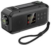 Radio De Emergencia Para Acampar Al Aire Libre, Dinamo De Manivela Con Energía Solar, Radio Bt5.0/fm/am/noaa, Cargador De Teléfono De 2000mah,