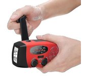 Radio De Manivela Con Células Solares, Linterna Y Powerbank De 2000 Mah Sos-1 Qd Best