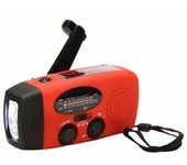 Se Necesita Radio De Manivela Roja Con Células Solares, Linterna Y Banco De Energía De 2000 Mah Rojo