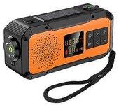Radio De Emergencia Para Acampar Al Aire Libre, Dinamo De Manivela Con Carga Solar Bt5.0/fm/am/noaa, Cargador De Teléfono De 2000mah, Linterna Sos