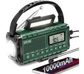Radio De Emergencia Para Preparación Ante Desastres: Generación De Energía Con Manivela, Energía Solar, Iluminación De Emergencia Multifuncional,