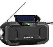 Altavoz Solar De Bluetooth Con Radio, Linterna Led, Alarma Sos 5000mah Powerbank
