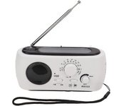 Linterna De Radio Con Manivela De Emergencia, Radio Led Con Energía Solar Am/fm Con Cable Usb, Linterna Con Luz De Respaldo, Cargador Para Acampar