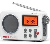 Radio Portátil, Sintonizador Digital De Onda Corta Am Fm Con La Mejor Recepción, Radio Reloj A Pilas Con Temporizador Para Dormir Y Pr