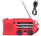 Banco Multifuncional Del Poder De La Linterna De Emergencia De La Alarma De La Energía Solar Sos Del Abs De La Radio De La Manivela