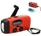 Radio De Emergencia Con Alarma Meteorológica, Solar Portátil Y Manivela Am/fm