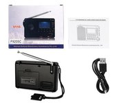 Radio Portátil V115 Sonido Claro Y Recepción Mundial Radio Multifuncional