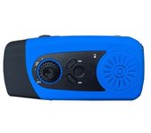 Radio De Emergencia Solar Y De Manivela, Radio Portátil De Fm Con Poder De La Linterna 2000mah Del Led