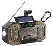 Radio De Emergencia Multifuncional Ipx5, Manivela Solar, Portátil, Am/fm/noaa, Radio Meteorológica Con Linterna Led, Cargador De Teléfono Móvil Sos (