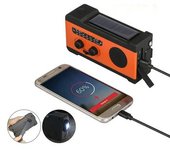 Emergencia Solar Manivela Dinamo Am/fm/noaa Radio Meteorológica Sos Alarma Linterna
