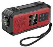 Radio De Emergencia Para Acampar Al Aire Libre, Dinamo De Manivela Con Energía Solar, Radio Bt5.0/fm/am/noaa, Cargador De Teléfono De 2000mah,