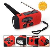 Radio Solar Multifuncional Con Manivela, Radio Fm, Am, Wb, Noaa, Meteorológica, Carga Usb De 2000mah, Linterna Led De Emergencia, Prohibición De
