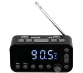 Daba1 Radio Reloj Radio Fm Usb Dual Con Puerto De Carga Pantalla Lcd Retroiluminación Volumen Ajustable Radio Reloj Despertador