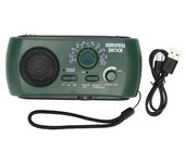 Radio De Manivela, Portátil, Práctica Linterna Led, Multibanda Para Exteriores, Am/fm/sw, Radio Meteorológica Con Carga Solar