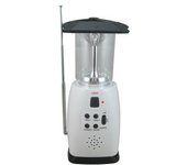Radio De Manivela Y Lámpara De Camping En Uno: Carga Mediante Dinamo/célula Solar/usb