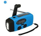 Manivela Solar De Emergencia Am/fm Dinamo Radio Meteorológica Cargador De Linterna Led