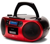 Aiwa Bbtc-660dab/rd Radio Hi-fi Portátil Rojo Con Cd, Pletina De Casete, Bluetooth Y Dab+