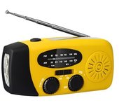 Radio Veva Con Células Solares/linterna - Powerbank 2000mah Amarillo