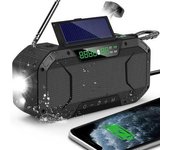 Luz Manivela Del Altavoz De Bluetooth Del Powerbank De La Radio 5000mah Del Auge