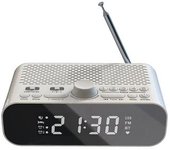 Radio Fm Con Streaming Bluetooth, Reproductor De Música, Pantalla Led, Despertador, 1500 Mah, Altavoz Hi-fi Con Amplificador De Graves