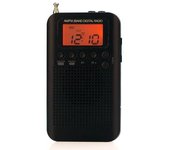 Hrd-104 Radio Estéreo Portátil Am/fm De Bolsillo Radio De Sintonización Digital De 2 Bandas Mini Receptor Radio Para Exteriores Con Correa Para