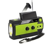 Radio De Emergencia, Radio Meteorológica De 4000mah Con Manivela Y Carga Solar, Linterna Led De 3 Velocidades, Alarma Sos, Banco De Energía Portátil,