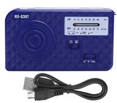Rd638 Abs Energía Solar Emergencia Manivela Multifunción Radio Compatible Con Función Fm/am