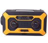 Radio Meteorológica De Emergencia, Manivela Solar Portátil De 2000 Mah