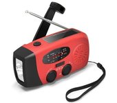 Radio Veva Con Lámpara Solar Y Power Bank 2000mah Rojo Sos-xin