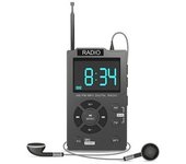 Mini Radio Portátil Con Receptor Estéreo De Radio Digital Am Fm, Canal De Búsqueda Automática, Tarjeta Tf, Mp3 Musi